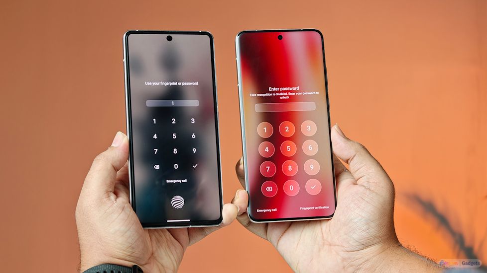OriginOS 6 vs Funtouch OS lock screen password