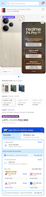 Flipkart Big Bang Diwali sale 2025 Realme P4 Pro price Flipkart Big Bang Diwali sale 2025 Realme P4 Pro price