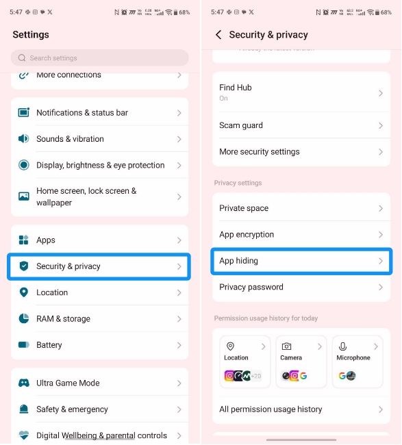 Vivo App hiding feature Vivo App hiding feature