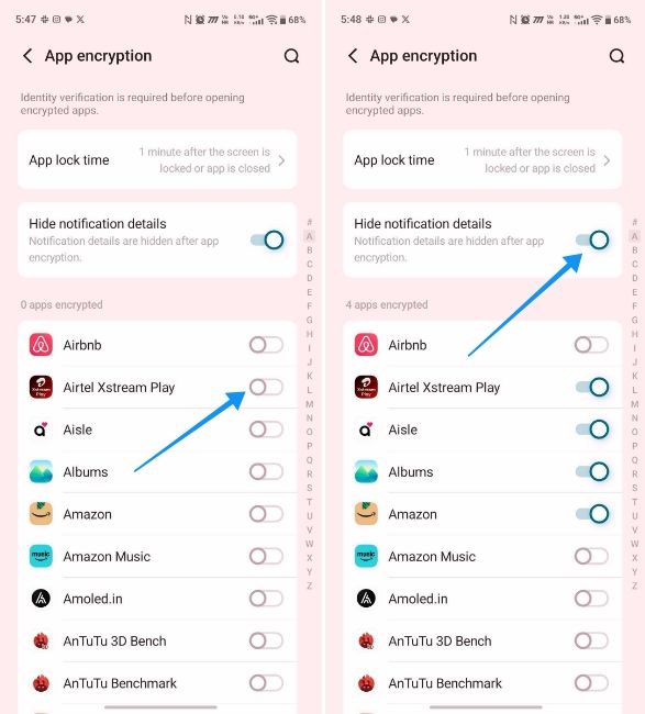 Enable app hiding toggles Enable app hiding toggles