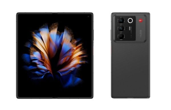 Nubia Fold unfolded and from the back