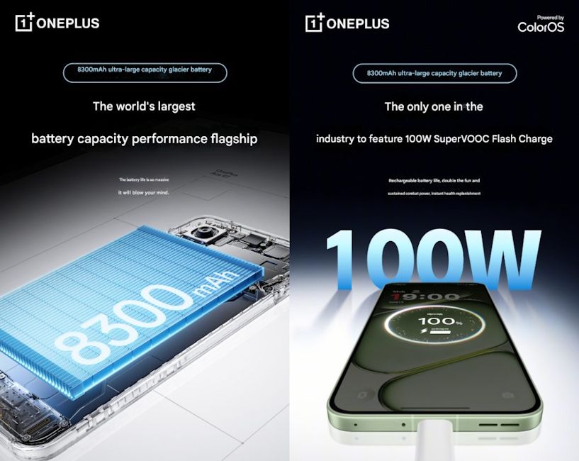 OnePlus Ace 6T battery and charging