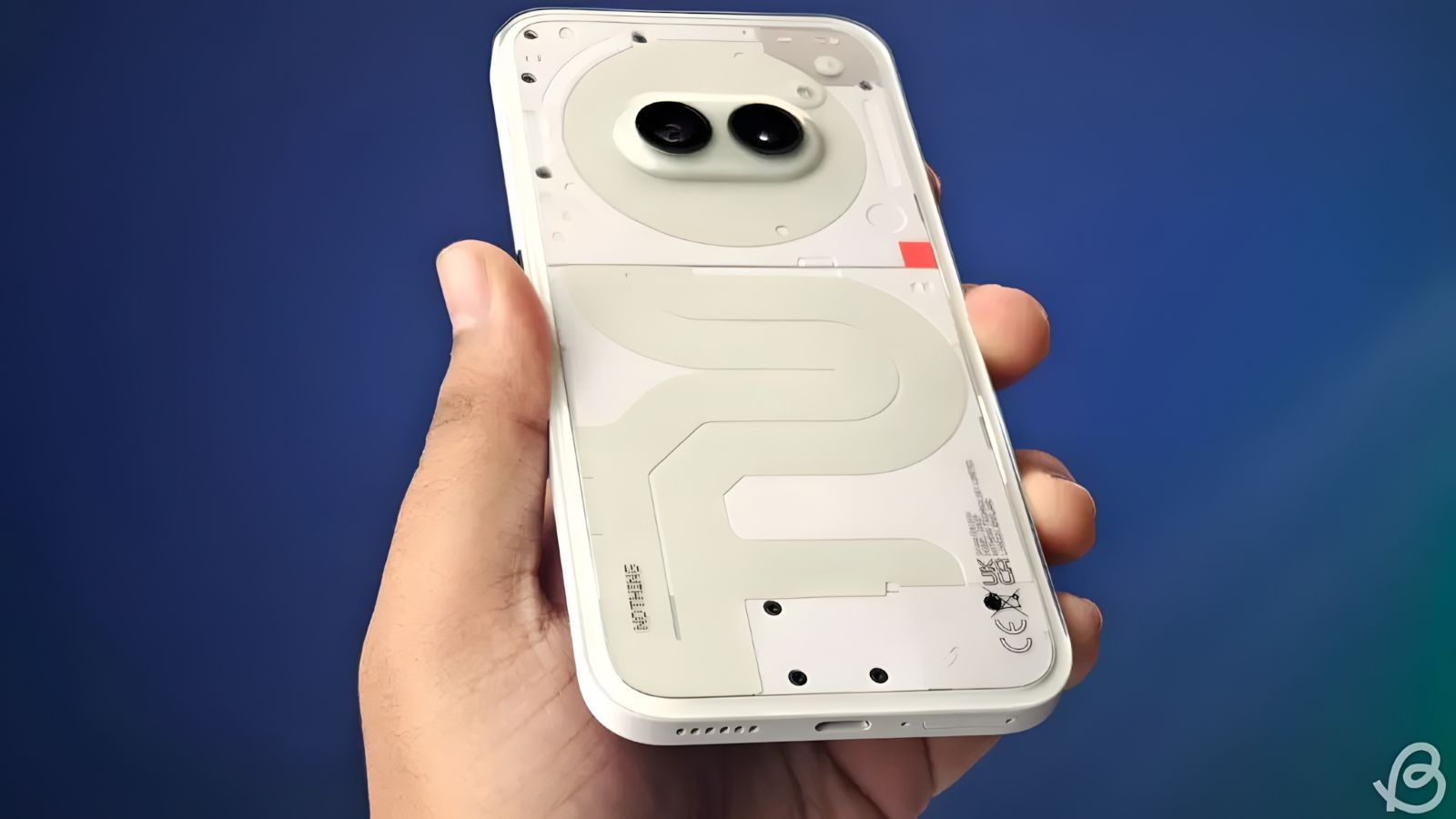 Nothing Phone (2a) community edition in hand from the back