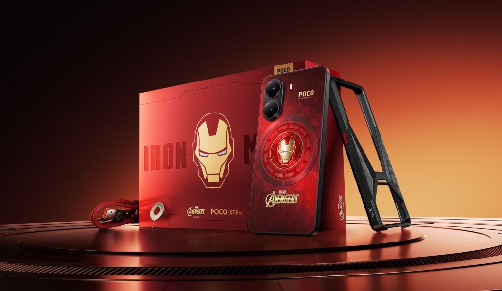Poco X7 Pro Iron Man edition box and contents Poco X7 Pro Iron Man edition box and contents