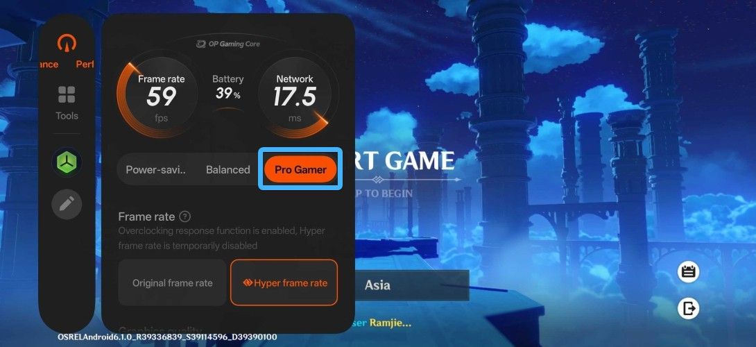 OnePlus OP Core Pro Game mode OnePlus OP Core Pro Game mode