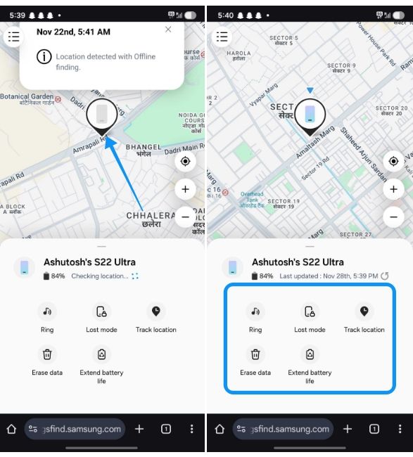 SmartThings Find in action