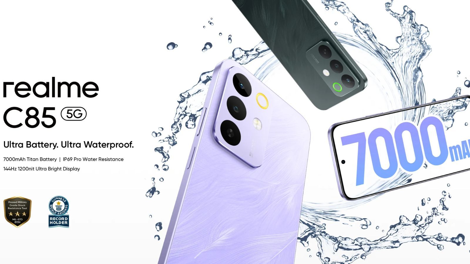 Realme C85 5G with 7,000mAh Battery and 50 MP Sony Camera Launched in India Realme C85 5G with 7,000mAh Battery and 50 MP Sony Camera Launched in India