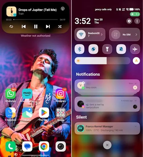 OriginOS 6 Origin Island and stacked notifications