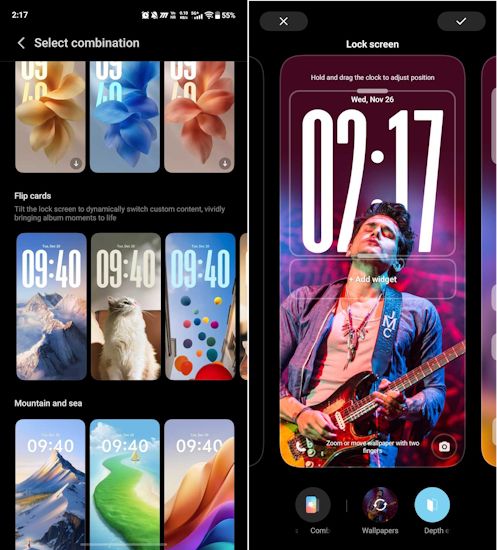 OriginOS 6 lockscreen customisations