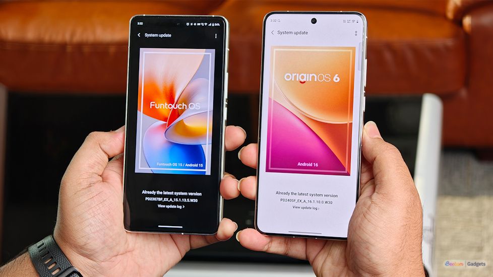 OriginOS 6 vs Funtouch OS software page