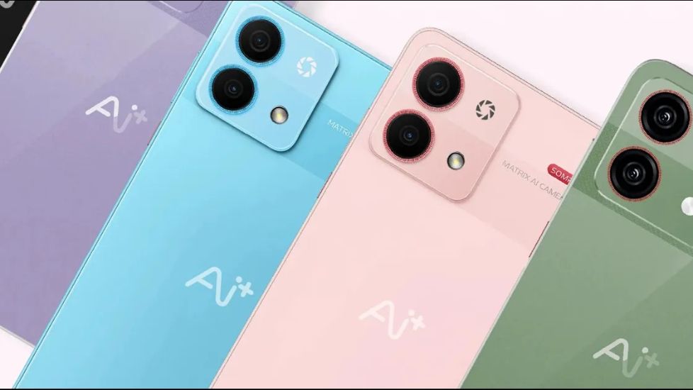 AI+ Nova smartphone in different colours AI+ Nova smartphone in different colours