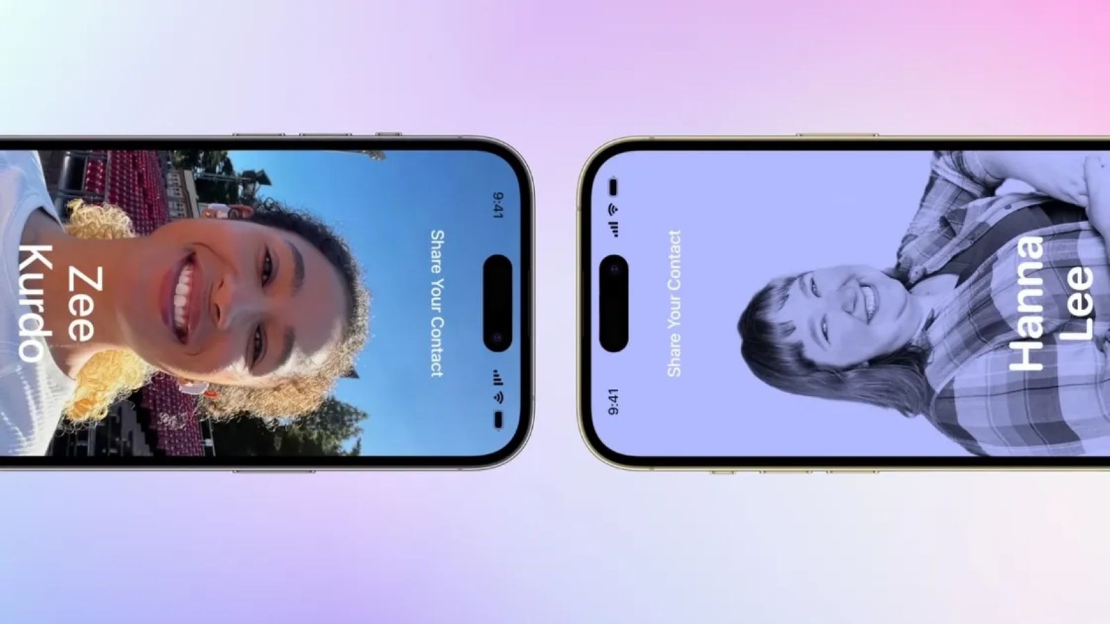 iPhone namedrop feature in action iPhone namedrop feature in action