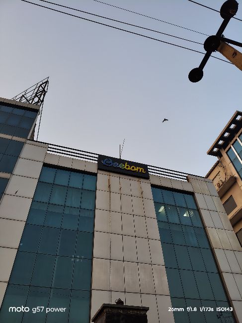 Moto G57 power main camera image of beebom office