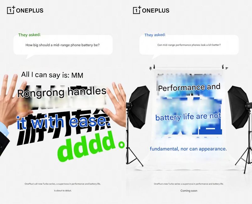 OnePlus Turbo teasers