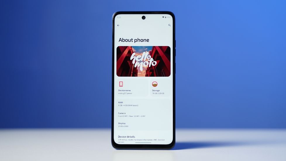 Moto G57 Power My UX user interface