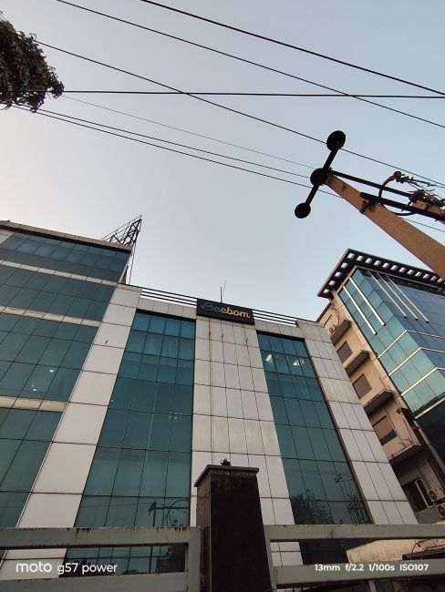 Moto G57 power Ultra-wide shot of building