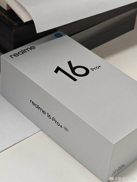 Realme 16 Pro+ retail packaging