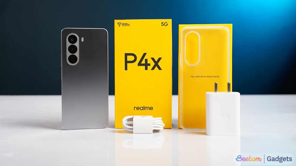 Realme P4x with box and contents Realme P4x with box and contents