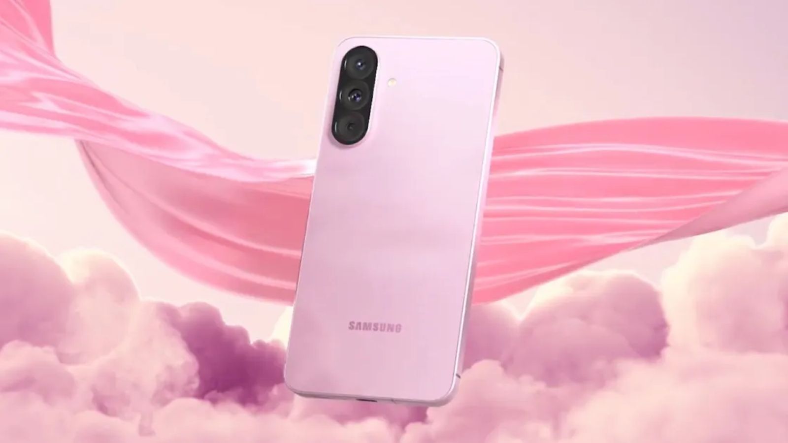 Samsung Galaxy A56 in pink colourway