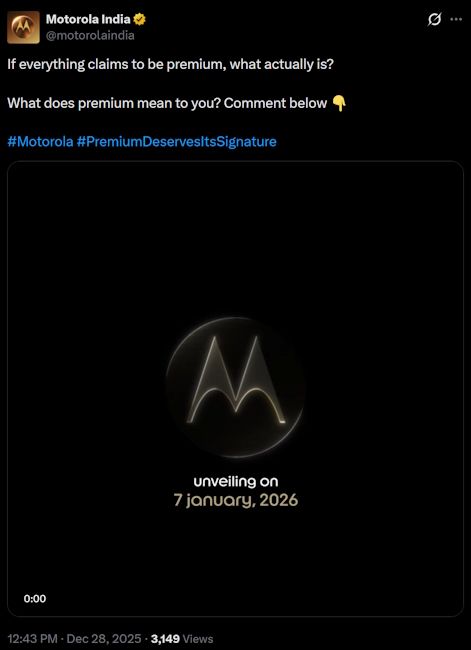 Motorola Signature India launch date