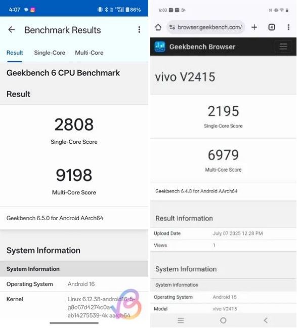 Snapdragon 8 Gen 5 vs Dimensity 9400 Geekbench Snapdragon 8 Gen 5 vs Dimensity 9400 Geekbench