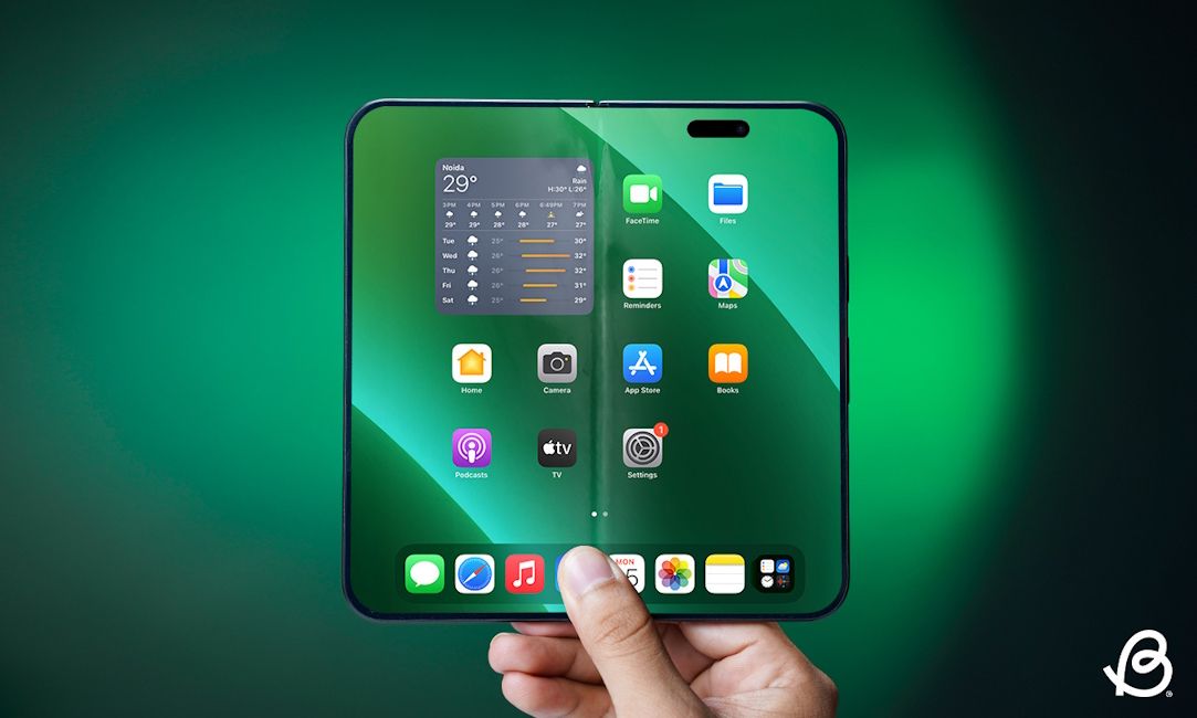 Foldable iPhone mockup Foldable iPhone mockup