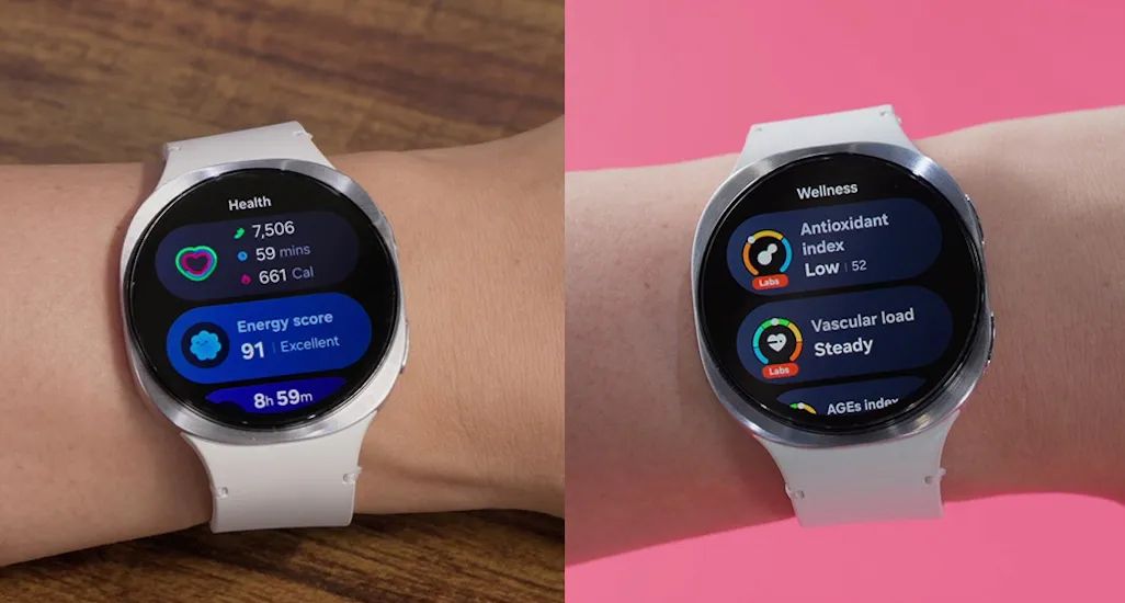 Samsung Galaxy Watch 8 Samsung Health tiles