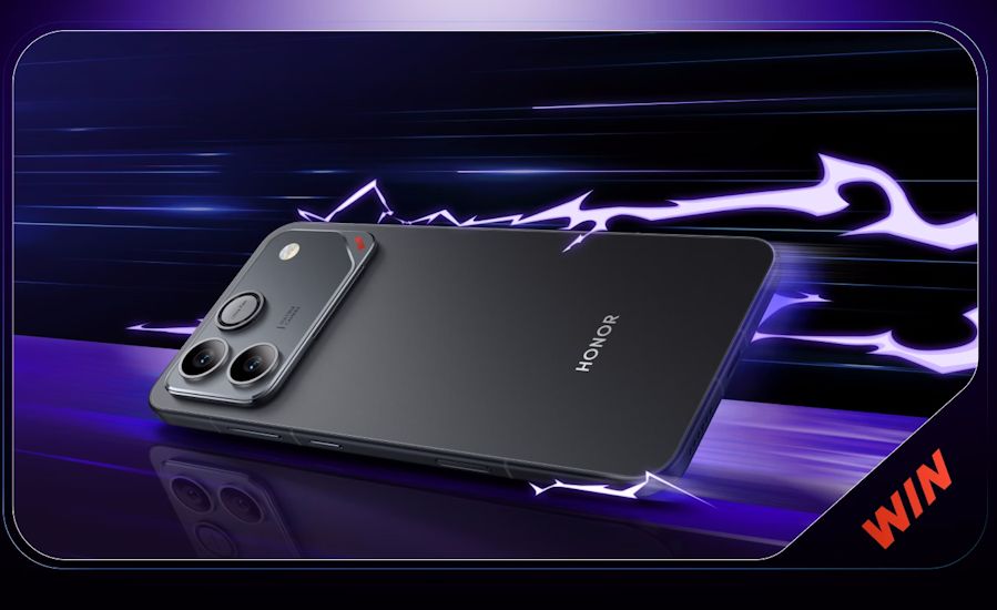 Honor Win RT back design in black