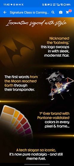 Motorola Signature teaser page Motorola Signature teaser page