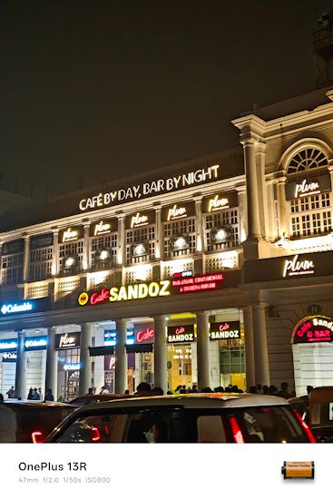 OnePlus 13R 47mm night shot street OnePlus 13R 47mm night shot street