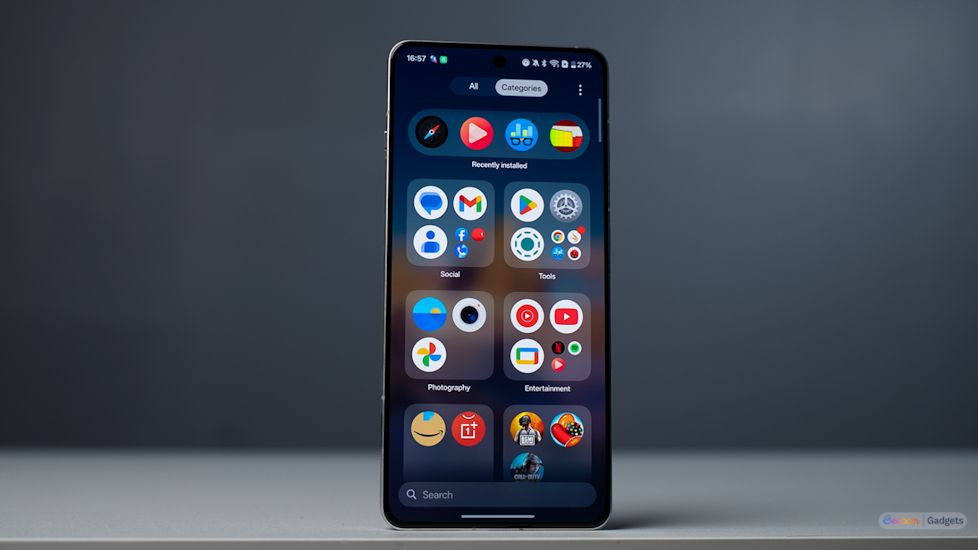 OxygenOS 16 app categorisation in app drawer OxygenOS 16 app categorisation in app drawer