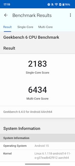 OnePlus 13R Geekbench CPU OnePlus 13R Geekbench CPU