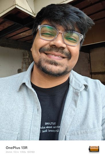 OnePlus 13R selfie day time OnePlus 13R selfie day time