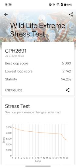OnePlus 13R Wild Life Extreme Stress Test OnePlus 13R Wild Life Extreme Stress Test