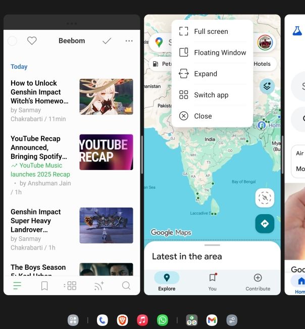 OxygenOS screenshot showing Open Canvas in action inside OnePlus Open OxygenOS screenshot showing Open Canvas in action inside OnePlus Open