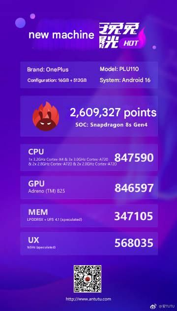 OnePlus Turbo AnTuTu listing