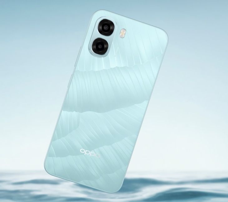 shot of the Oppo A6x showing the back design shot of the Oppo A6x showing the back design