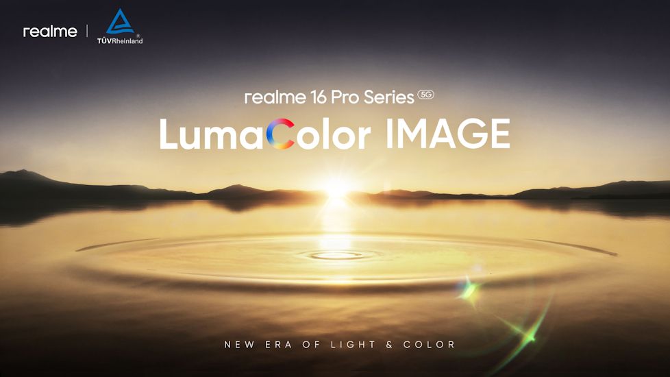 Realme 16 Pro series LumaColor Image technology banner Realme 16 Pro series LumaColor Image technology banner