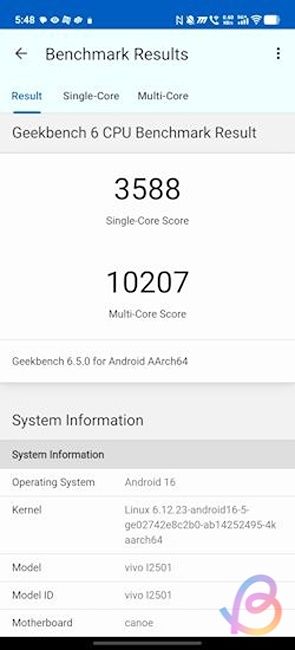 snapdragon 8 elite gen 5 geekbench score