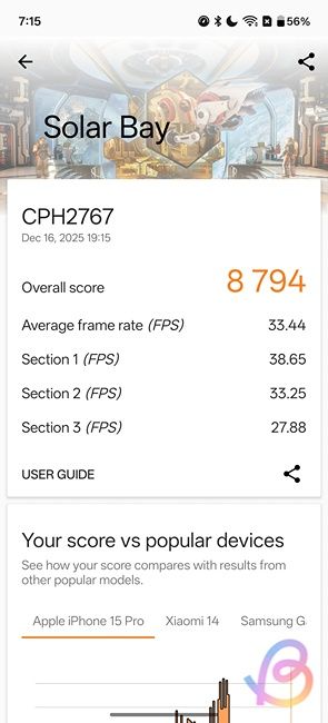 snapdragon 8 gen 5 3dmark  solar bay