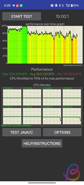 snapdragon 8 gen 5  cpu throttling test