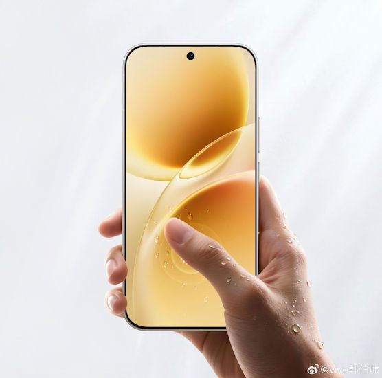 Vivo S50 display showcased while in hand