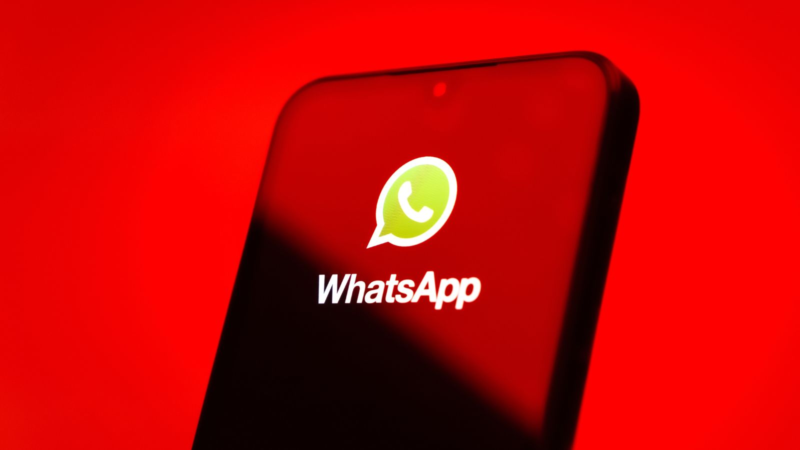 WhatsApp red banner symbolic of alert