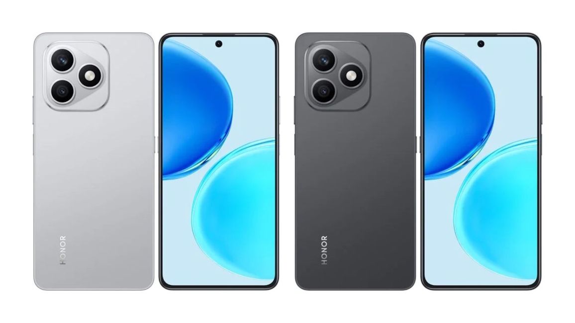 Honor X8d in Gray and Black colourways Honor X8d in Gray and Black colourways