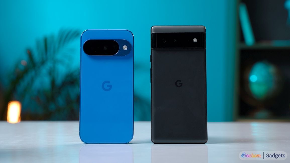 Pixel 10 and Pixel 6 side by side