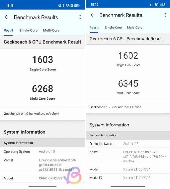 Dimensty 8450 vs Snapdragon 8400 Geekbench Dimensty 8450 vs Snapdragon 8400 Geekbench