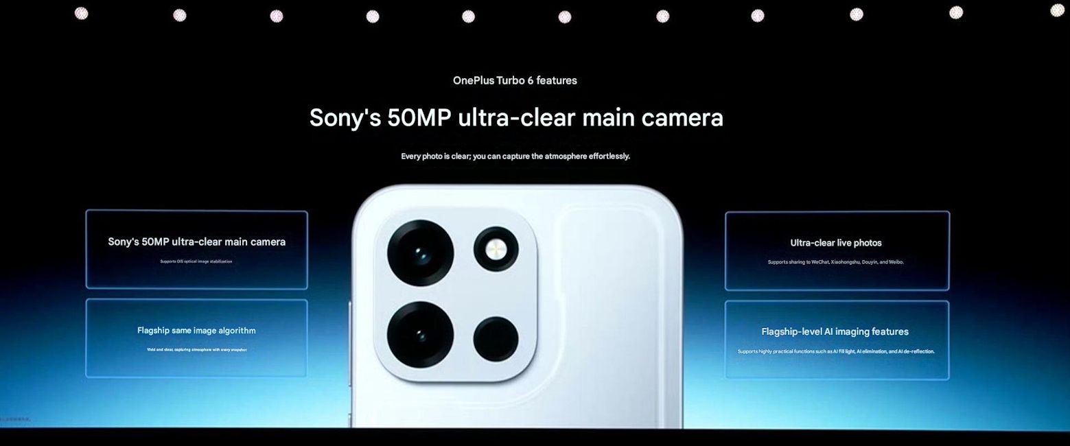 OnePlus Turbo 6 cameras