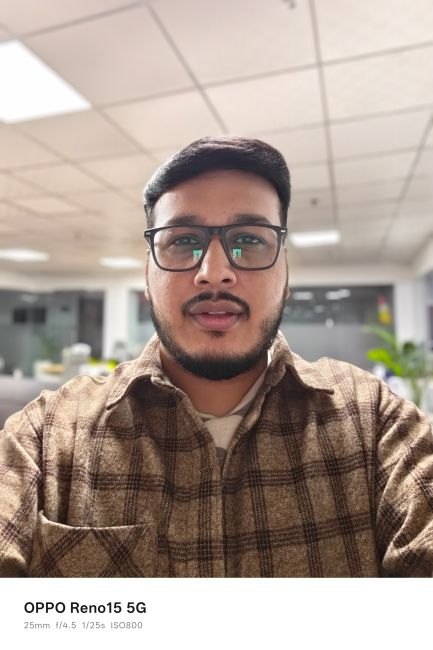 Oppo Reno 15 selfie shot 1