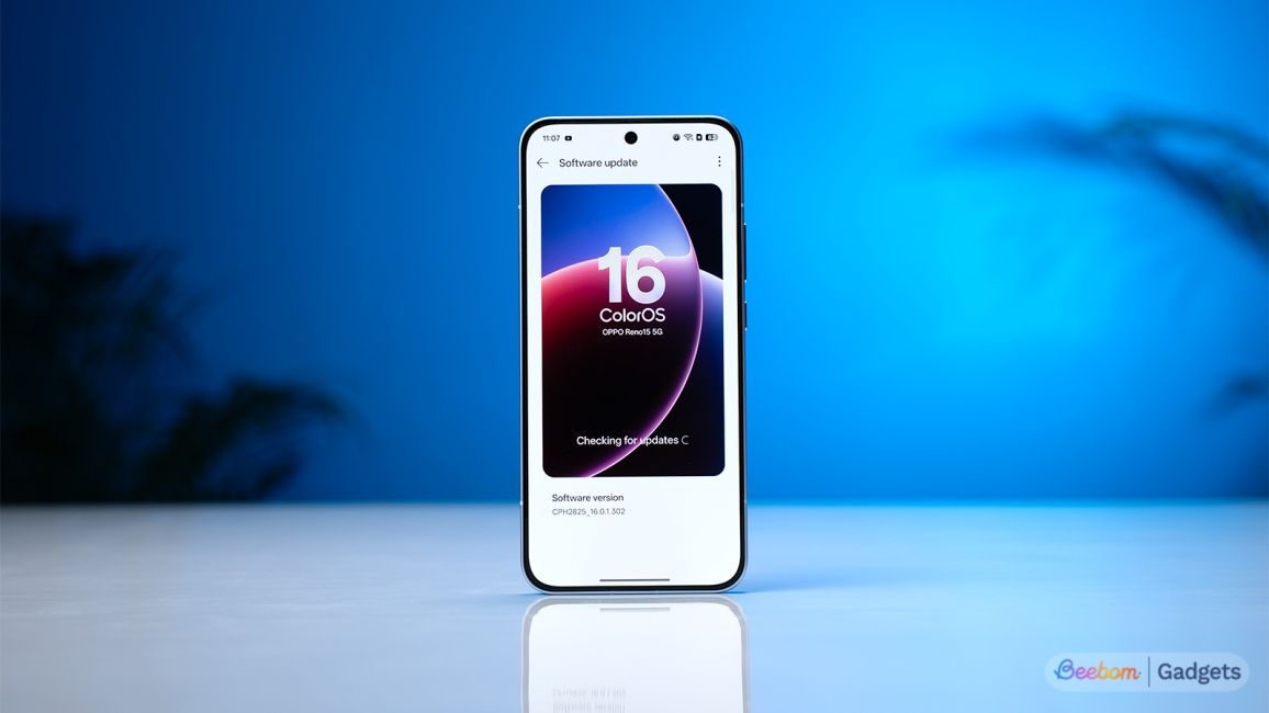 Oppo Reno 15 software about page