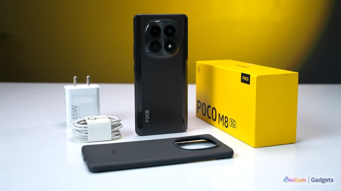 POCO M8 box contents showcase